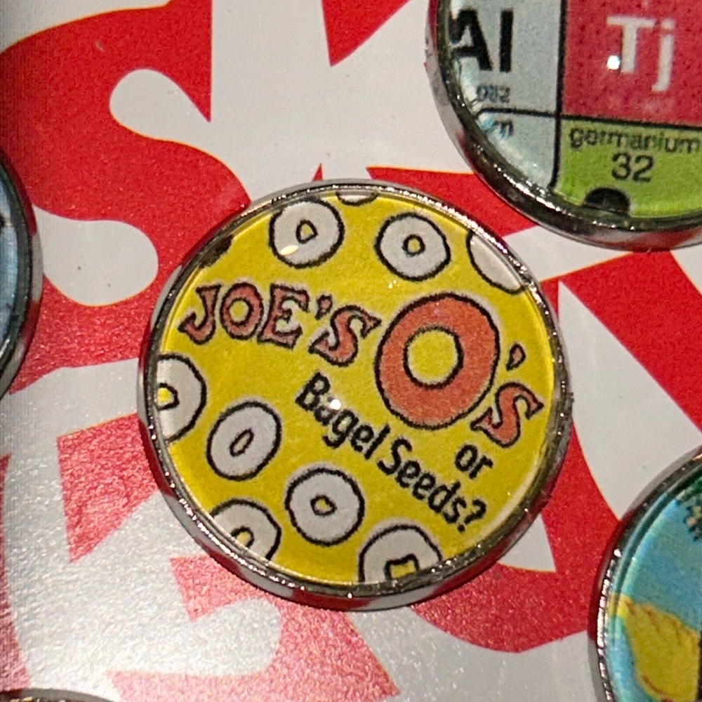Trader Joe’s button 18mm Joe’s O’s cereal